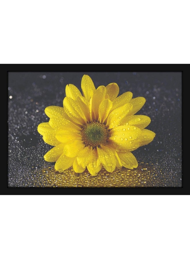 Mad Masters Yellow Sunflower Flower Nature Beauty Painting Photo Frame for Living Room, Bedroom, Home Decor and Wall Decoration (MM 1852, 8x12 Inch, Paper, Without Plexi Glass) - Image 1