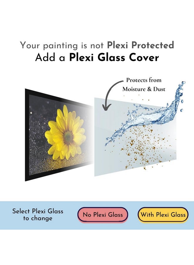 Mad Masters Yellow Sunflower Flower Nature Beauty Painting Photo Frame for Living Room, Bedroom, Home Decor and Wall Decoration (MM 1852, 8x12 Inch, Paper, Without Plexi Glass) - Image 5