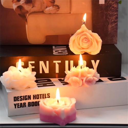 Aifong 9 PCS Flower Candle Molds Rose Tulip Silicone Candle Mold Flower Shapes Moldes De Rosas Silicona para Velas for Soy Wax, Beeswax, Candle Making, Resin Craft - Image 4