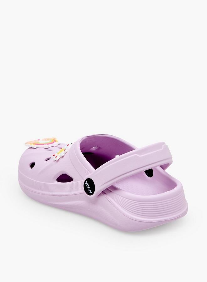 Aqua Girls Unicorn Jibbitz Clogs - Image 5