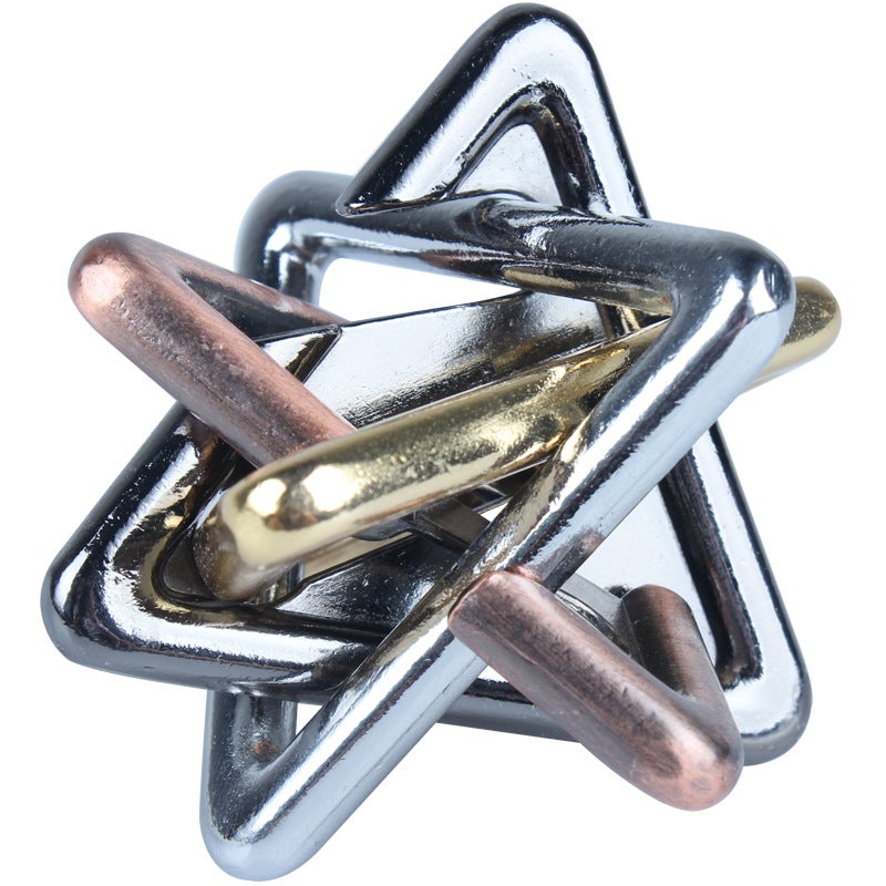 Complete Set Magic Puzzle Brain-Teasing Magic Lock Adult High-Difficulty Nine-Link Puzzle Toy One-Piece Dropshipping Storage - Image 1