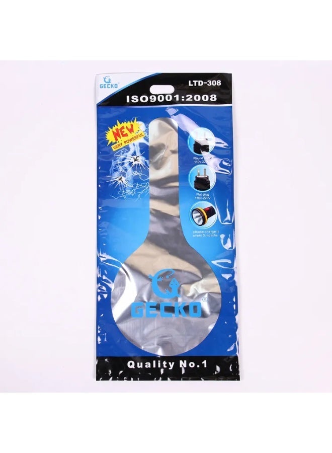 GECKO LTD-308 Rechargeable Electric Mosquito Swatter with Powerful Flashlight - Image 5