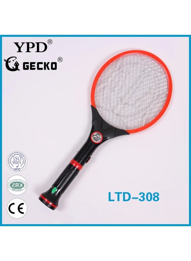 GECKO LTD-308 Rechargeable Electric Mosquito Swatter with Powerful Flashlight - Image 2