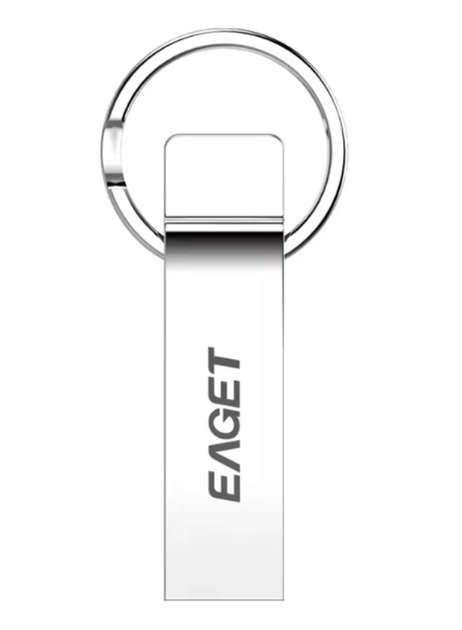 EAGET U9H 64GB USB 2.0 High-Speed Waterproof Metal Flash Drive with Keyring - Image 1