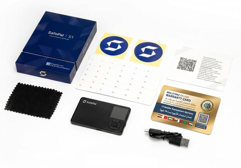 سیف بال محفظة Safepal S1 Pro للأجهزة | تخزين بارد آمن للعملات الرقمية ورموز NFT، معزولة عن الإنترنت، شاشة ملونة كاملة، اتصال من النوع C، تدعم أكثر من 7000 عملة، لأنظمة Android وiOS وWindows وMac - أسود - Image 3