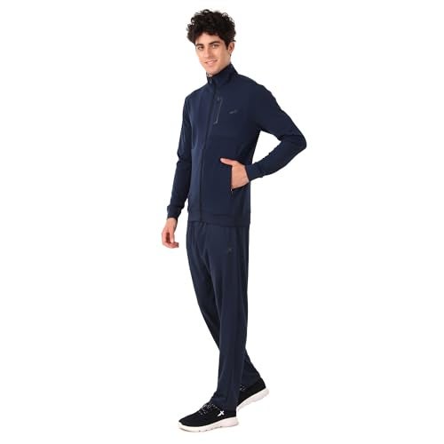 Vector X OTS-318 Men's Solid Winter Sports Gym Track Suit Zipper Set - Image 1