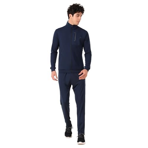 Vector X OTS-318 Men's Solid Winter Sports Gym Track Suit Zipper Set - Image 4