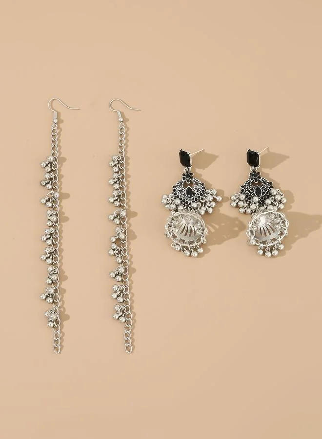 Take Two  Beaded Jhumka Dangle Earrings for Women | Best Price UAE