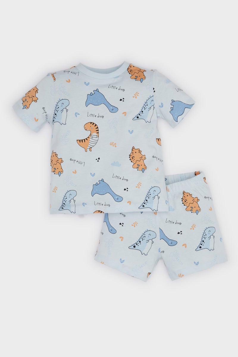 DeFacto Baby Boy 2 piece Regular Fit Knitted Pyjamas  - Image 1