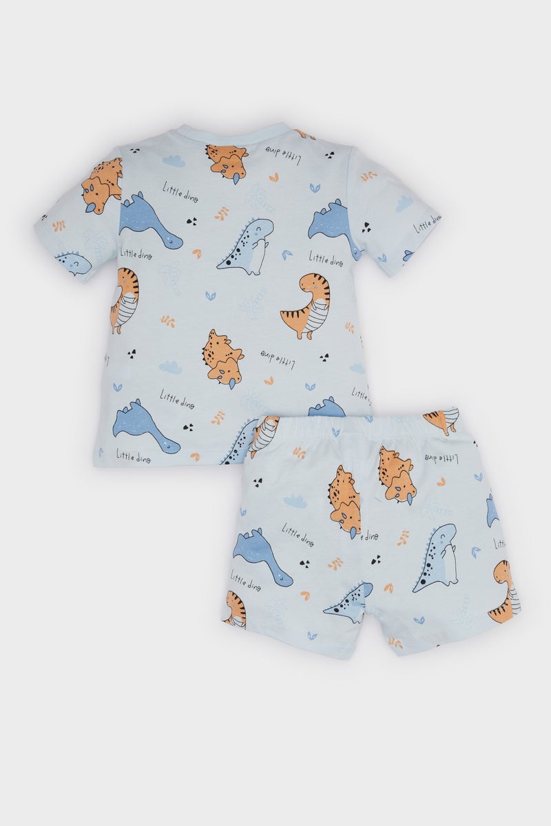 DeFacto Baby Boy 2 piece Regular Fit Knitted Pyjamas  - Image 2