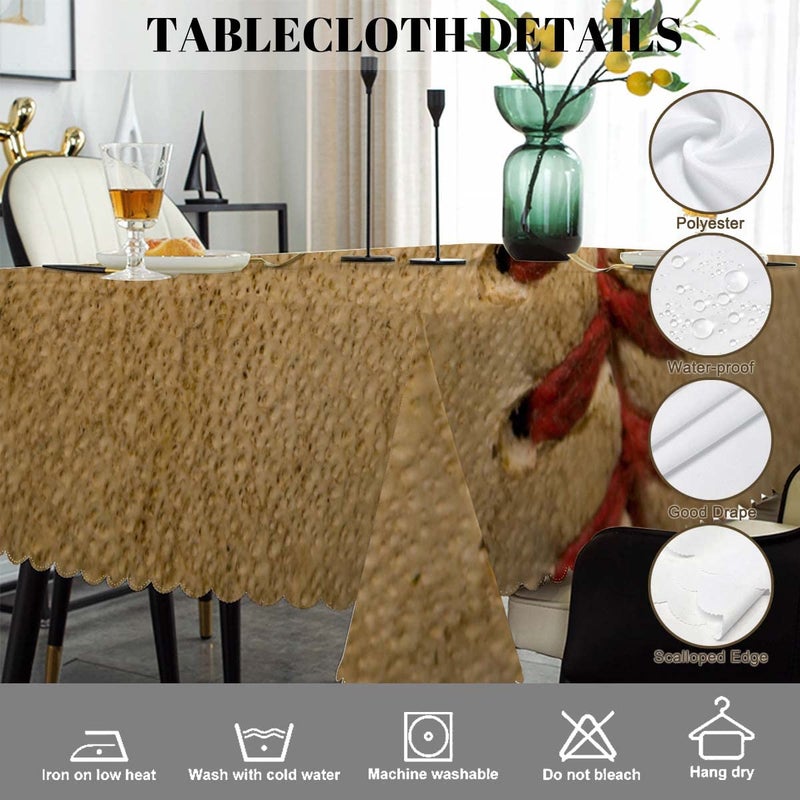 Swono Tablecloth Baseball, Sport Leather Old Worn Ball Football Table Cloth for Kitchen Dining Tabletop Decoration Parties Weddings, 52 X 70 Inch Rectangle Tablecloth - Image 4