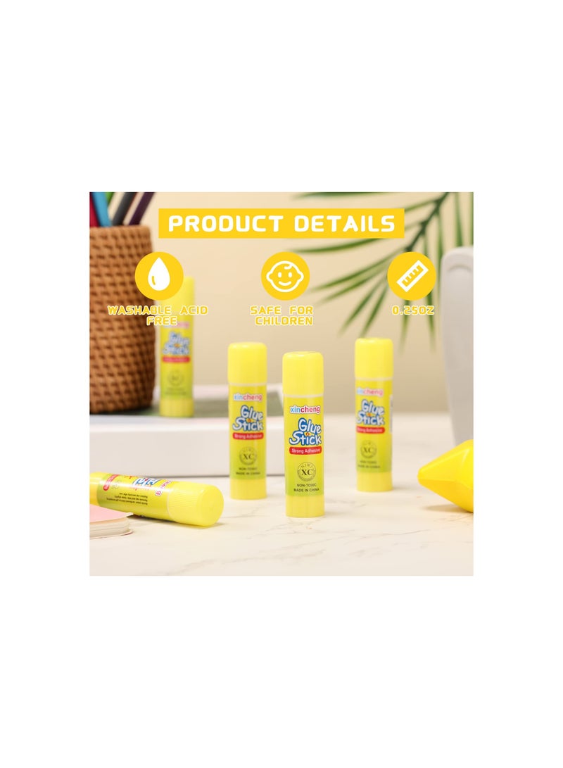 SYOSI White Glue Stick, Washable Glue Stick for Crafts Home School Classroom Students Teachers Employees Scrapbooking Crafting Supplies, Art Supplies Safe Easy to Spread Adhesive (60, 0.24 Ounce) - Image 4