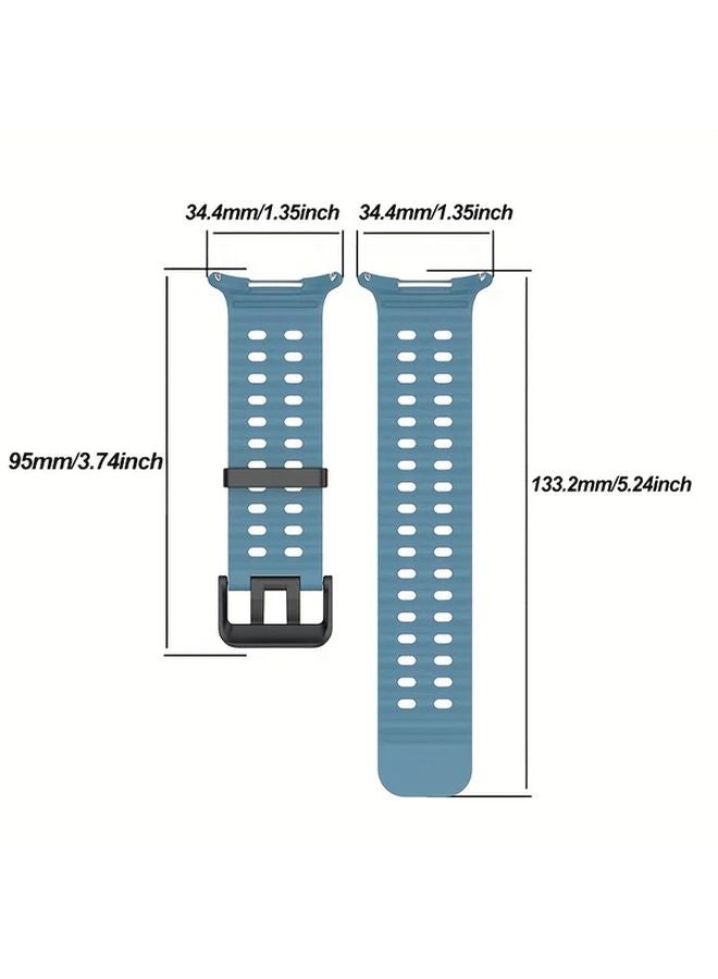 White Silicone Strap for Galaxy Watch Ultra 47mm Adjustable Band Comfort Fit Durable Clasp - Image 3