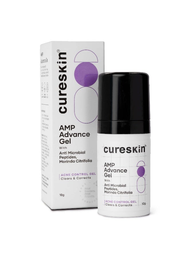 Cureskin Acne Control Gel with Azelaic Acid, Mandelic Acid & Probiotics | Reduces Pimples, Blemishes & Excess Oil | For Oily & Acne-Prone Skin | 10 g - Image 1