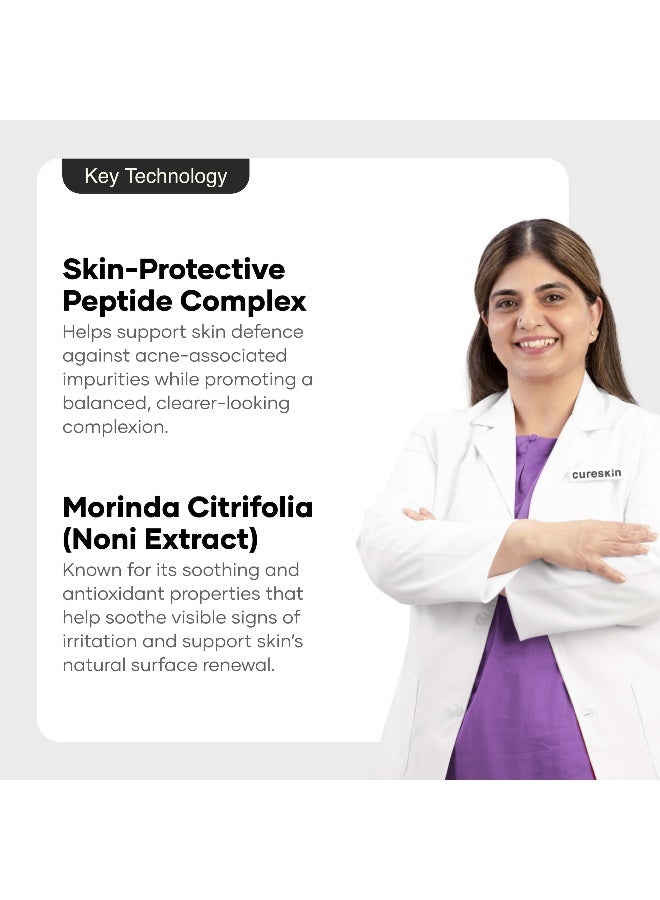 Cureskin Acne Control Gel with Azelaic Acid, Mandelic Acid & Probiotics | Reduces Pimples, Blemishes & Excess Oil | For Oily & Acne-Prone Skin | 10 g - Image 4