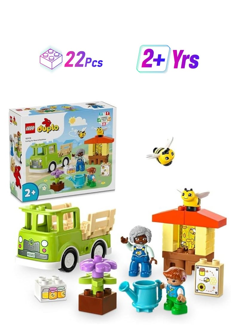 LEGO Duplo Town Caring For Bees And Beehives 10419 Learning And Education Toys Set Building Blocks Toy For Toddlers 22 Pieces  - Image 1