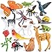 THINKBAY Realistic Animal Figurines Set14PCS Assorted Insects Birds Mammals Reptiles Figures for Kids Nature Exploration Science Educational Toys Desktop Decor Learning Toy Sensory Toys - Image 2