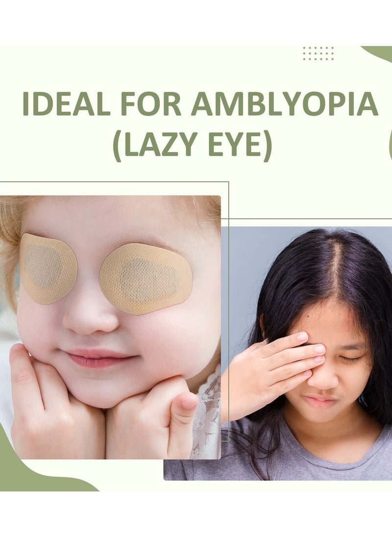 SYOSI - Adhesive Eye Patches, Eye Patches for Adults Eye Pad Disposable Eyepatch Latex Free Adhesive Bandages for Baby Kids Girls 40 Pcs, Adults Disposable Eyepatch No Latex Adhesive Bandages - Image 1