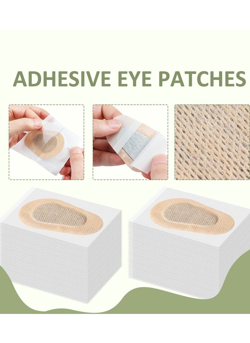 SYOSI - Adhesive Eye Patches, Eye Patches for Adults Eye Pad Disposable Eyepatch Latex Free Adhesive Bandages for Baby Kids Girls 40 Pcs, Adults Disposable Eyepatch No Latex Adhesive Bandages - Image 1