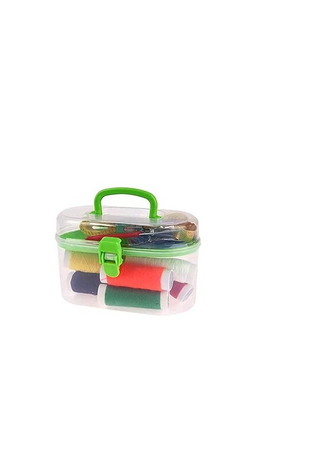 Generic - Portable Mini Travel Sewing Box Kit with Needles and Threads Multicolor - Image 1