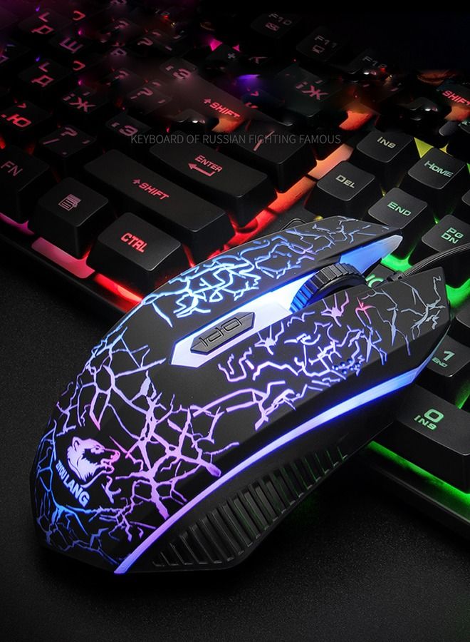 Colourful Backlight Wired Gaming Keyboard And Mouse Set  - Image 4