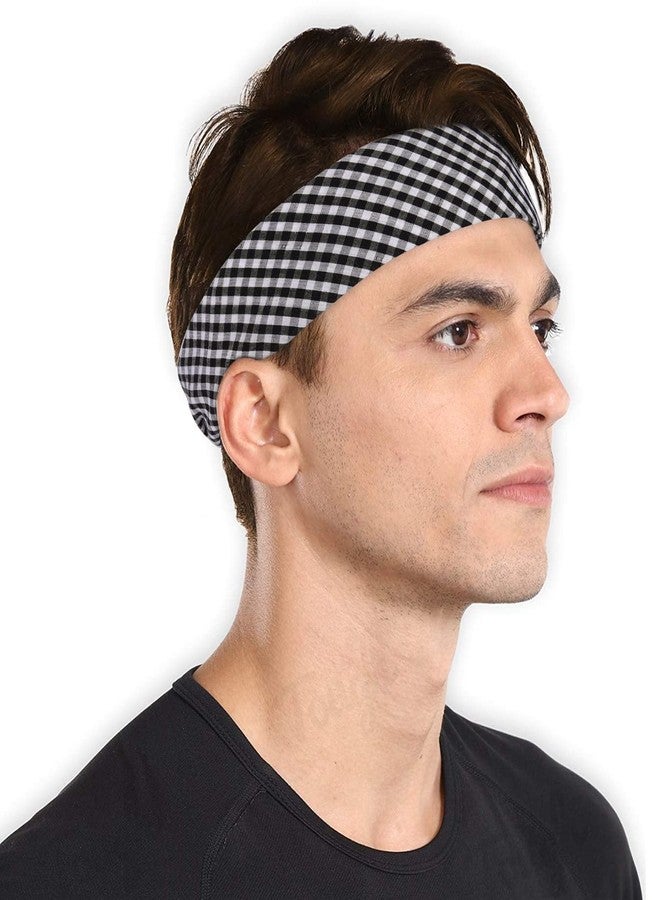 GERINLY Gingham Cotton Bandana Grid Head Scarf Plaid Face Cover 2 PCS Square Hair Tie Small Cowboy Neckerchief Hanky (Red&BlackGingham) - Image 3