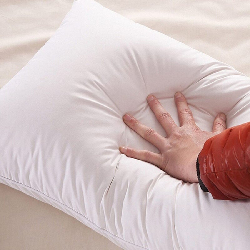 Booming Pillow BOOMING PILLOW Polyester Fibre Beautiful Sleeping Pillow Pack of 3White 50x64  - Image 3