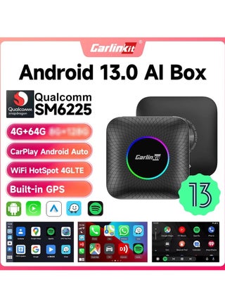 2023 Carlinkit Ai Box Newest Model With Android 13 Wireless CarPlay Android Auto 3 in 1 4+64GB Adapter Support Netflix Youtube Disney HBO Max Tik Tok 4G LTE Built-in Google Play  GPS - pzsku/Z7D15EBDDEF23FF1F425FZ/45/_/1699480043/13a4506e-733b-4b5b-98f6-353047a70b12