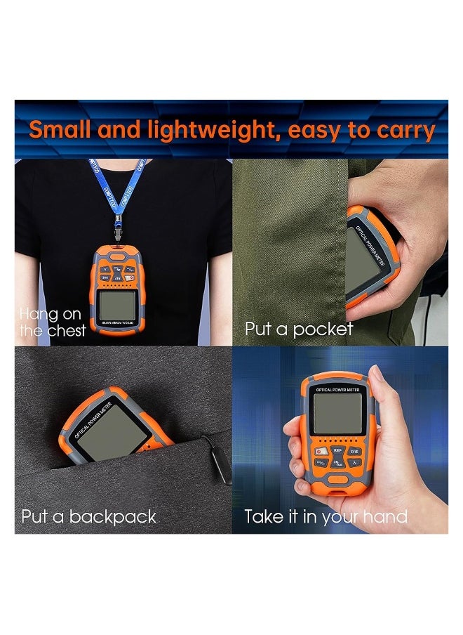 Generic Fiber Optic Tester, 4 In 1 Function Portable Fiber Light Power Meter, Fc/Sc/St Universal Interface Fiber Tester, Built-In 10mw Visual Fault Locator (Opmu0026Vfl), High Measurement Accuracy  - Image 5