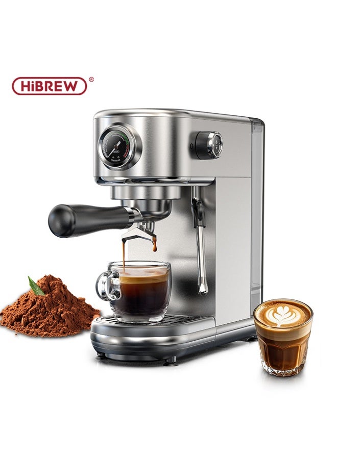 HiBREW 20Bar Semi Automatic Espresso Coffee Machine Temperature Adjustable Cold/Hot Super Slim Coffee Maker Espresso, Americano, Cappuccino, Latte, Macchiato H10B - Image 1