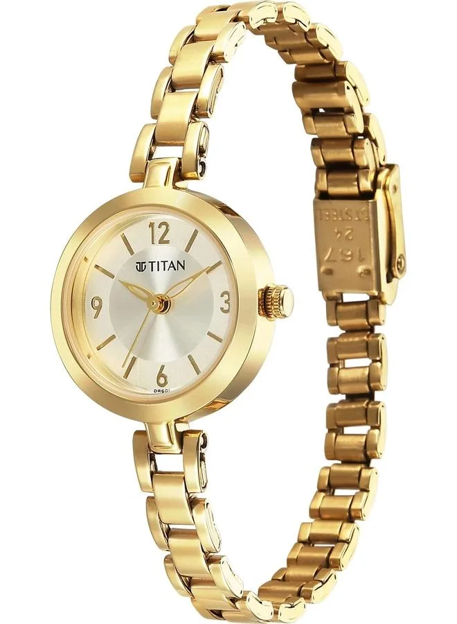 TITAN Women's Stainless Steel Analog Watch 2598YM05 - 25 mm