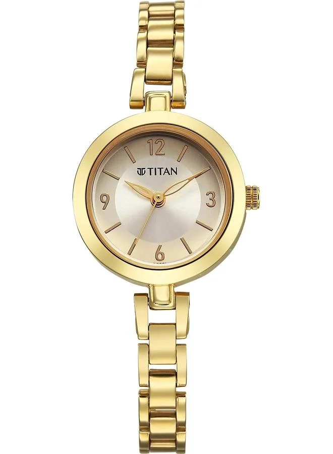 TITAN Women's Stainless Steel Analog Watch 2598YM05 - 25 mm