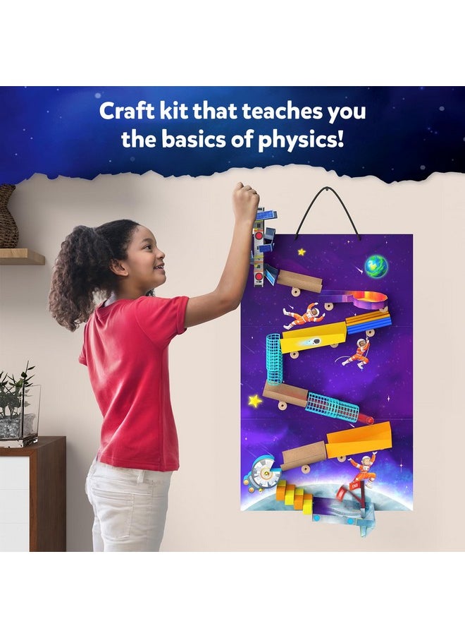 سكيلماتيكس - مجموعة أدوات الحرف اليدوية Skillmatics - Marble Run Space، نشاط DIY، لعبة STEM، مصدر تعليمي، ألعاب تعليمية للأولاد والبنات، هدايا للأعمار 8 و9 و10 و11 و12 و13 عامًا، 50 قطعة أو أكثر - Image 1