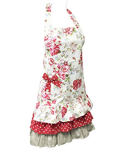 Wrapables Mother and Daughter Ruffles and Roses Apron for Baking, Cooking & Crafts, Adult - Image 2
