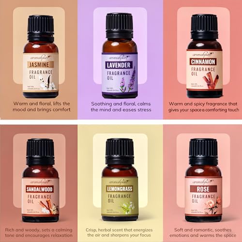Aromahpure Fragrance Oil - Floral Series | 60 ml | Set of 6| Aroma Oil for Home Fragrance | Best for Aromatherapy | Used in Diffusers, Candles, Air Fresheners, Soaps. - Image 3