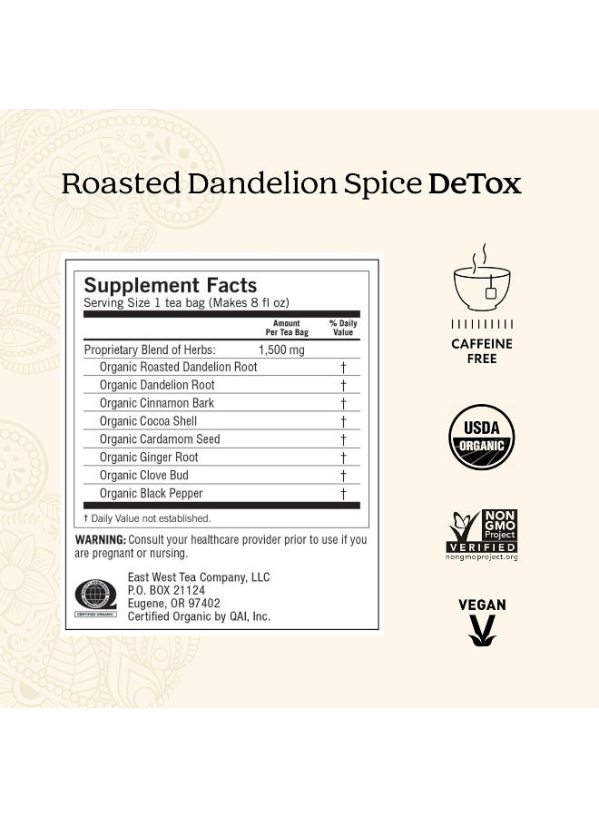 Yogi Roasted Dandelion Spice DeTox Tea - 6 Pack - Image 3