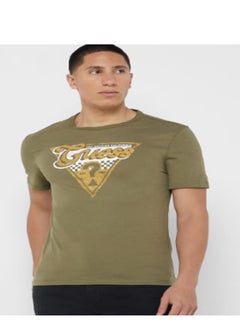 GUESS Logo Printed Crew Neck T-Shirt  - Image 1