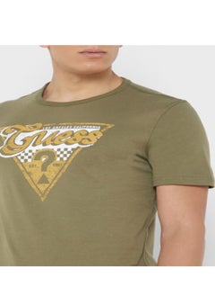 GUESS Logo Printed Crew Neck T-Shirt  - Image 3