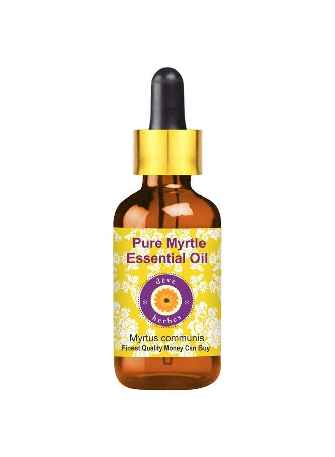 Deve Herbes Pure Myrtle Essential Oil (Myrtus Communis) With Glass Dropper Steam Distilled 10Ml - Image 1