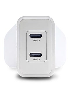 GRABIT Wall Charger 45W PD Dual USB GaN Charger Fast & Compact Charge multiple devices simultaneously with 45W power delivery and dual USB ports. GaN technology ensures efficient, compact, and travel-friendly design. Compatible with iPhone, Samsung, OnePlus, Xiaomi, Huawei, Google Pixel, iPads, MacBooks, and more. Perfect for home, office, and travel.  - Image 2