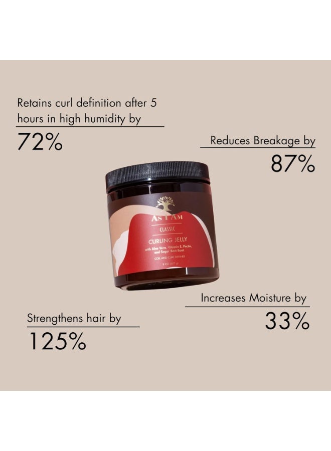 As I Am Curling Jelly  Curl & Coil Definer Hi-Definition And Shine Anti-Shrinkage Stretches Curls Anti-Frizz Flake Free Formula 454 g - Image 2