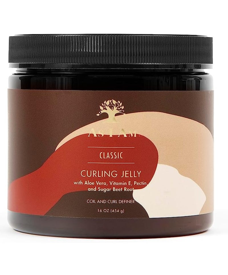 As I Am Curling Jelly  Curl & Coil Definer Hi-Definition And Shine Anti-Shrinkage Stretches Curls Anti-Frizz Flake Free Formula 454 g - Image 1