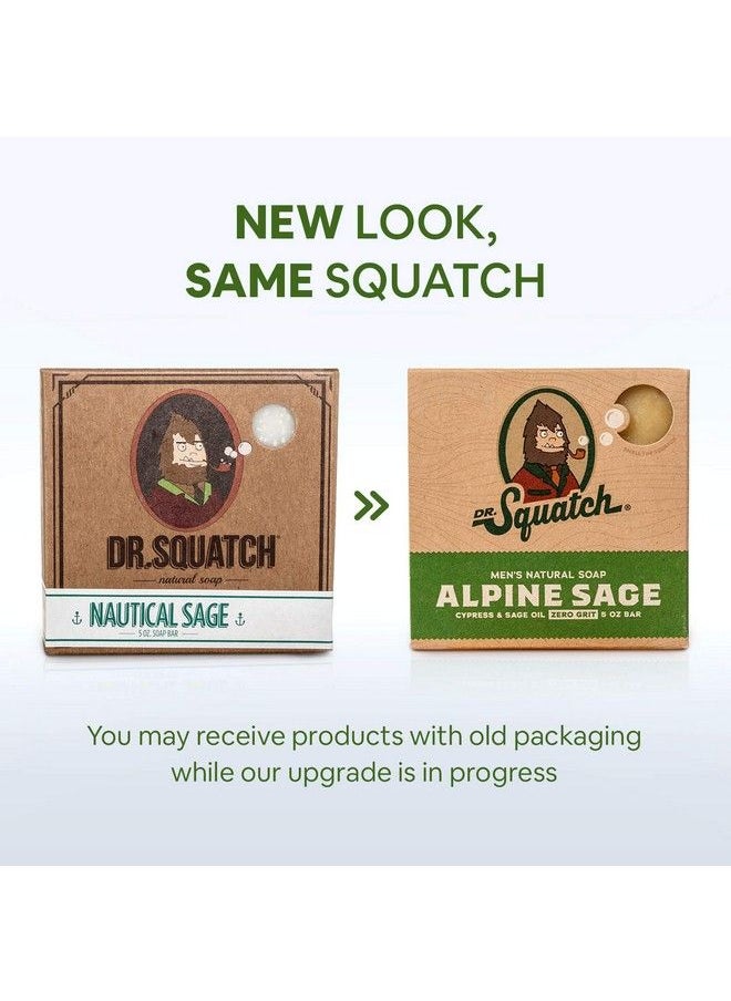Dr. Squatch All Natural Bar Soap For Men With Zero Grit Alpine Sage  - Image 3