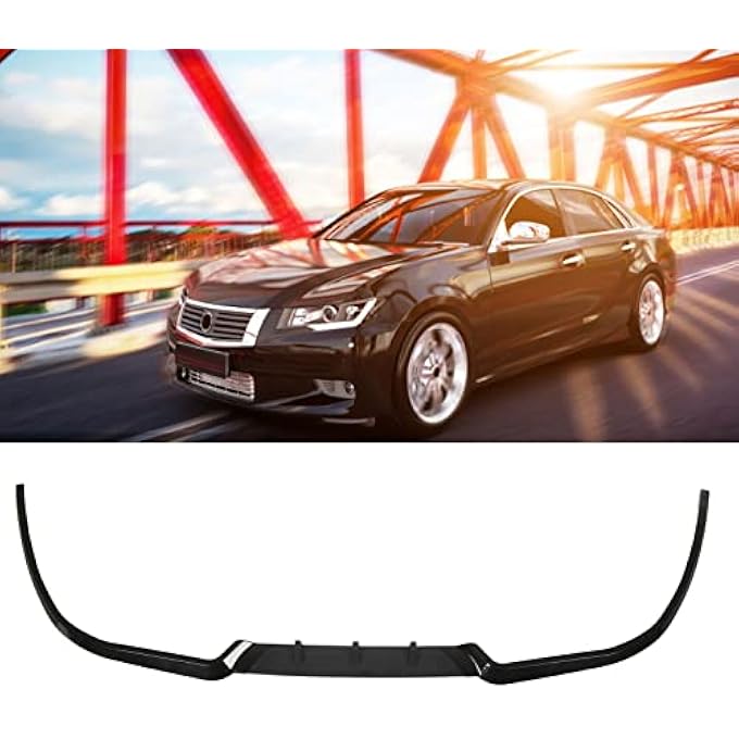 Soraz 3PCS Front Bumper Splitter Universal Aerodynamic Front Bumper Lip for (Glossy Black) - Image 2