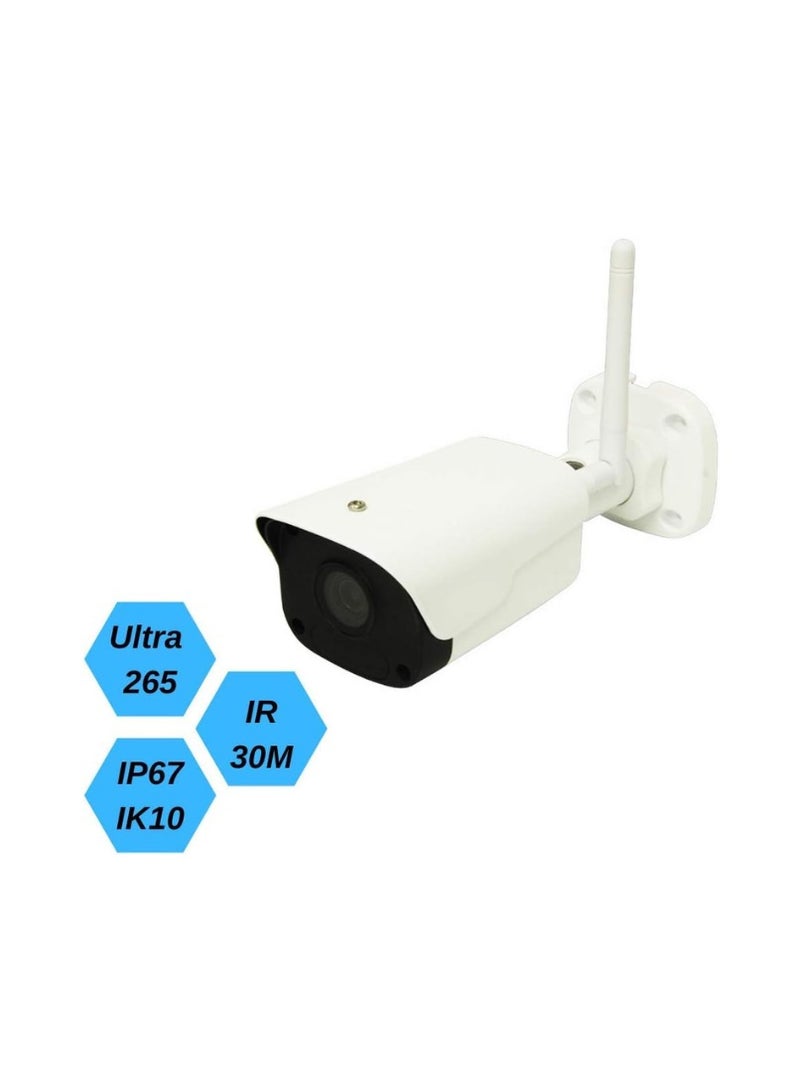 طقم كاميرات مراقبة لاسلكية - جهاز تسجيل WiFi NVR مع 4 كاميرات IP لاسلكية عالية الدقة للمنزل والمكتب - Image 3