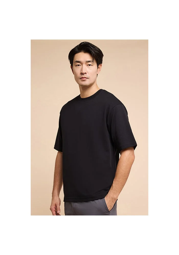 R&b Solid T-Shirt with Crew Neck and Short Sleeves