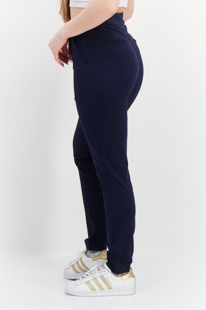 PUMA Women Sportswear Fit Training Track Pants, Navy Blue  - Image 4