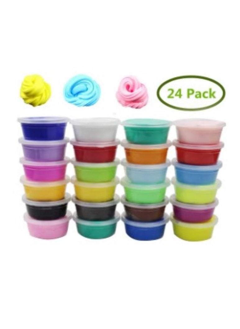 24-Piece Crystal Soft Clay And Slime Jelly Putty Set For Kids  - Image 5