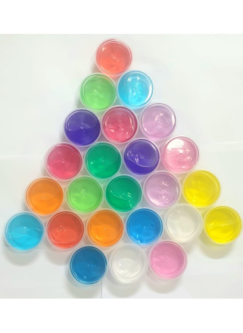 24-Piece Crystal Soft Clay And Slime Jelly Putty Set For Kids  - Image 4