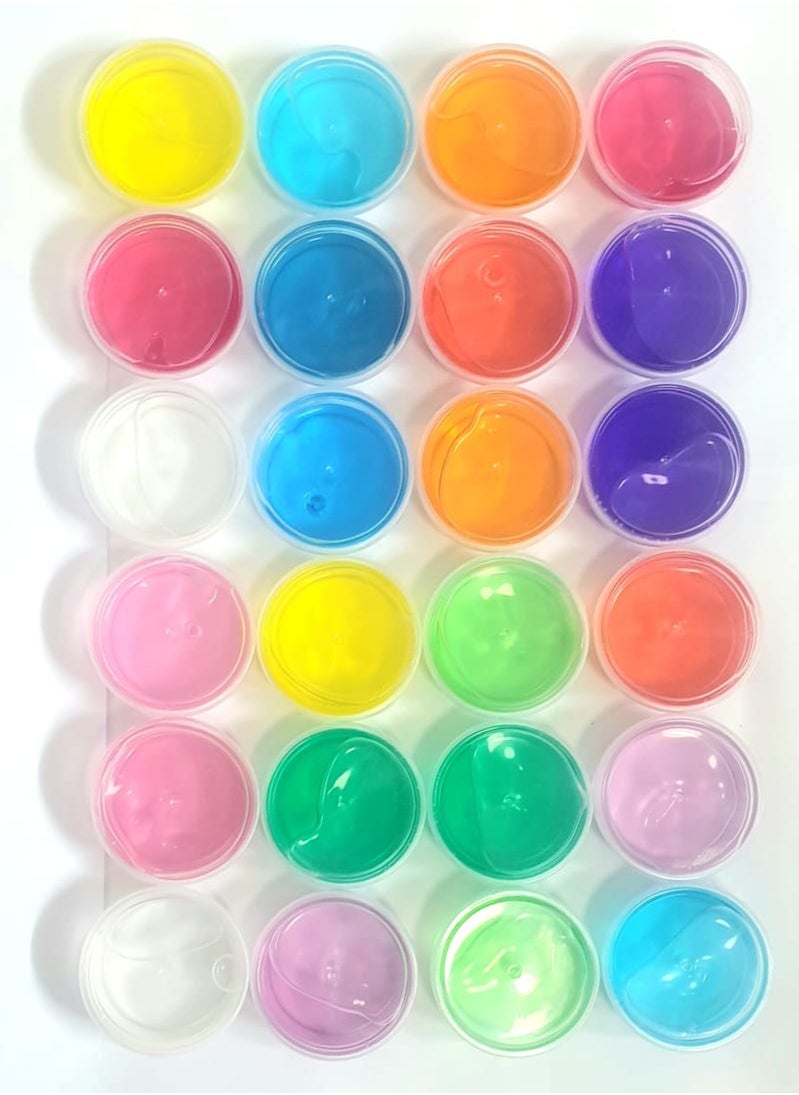 24-Piece Crystal Soft Clay And Slime Jelly Putty Set For Kids  - Image 3